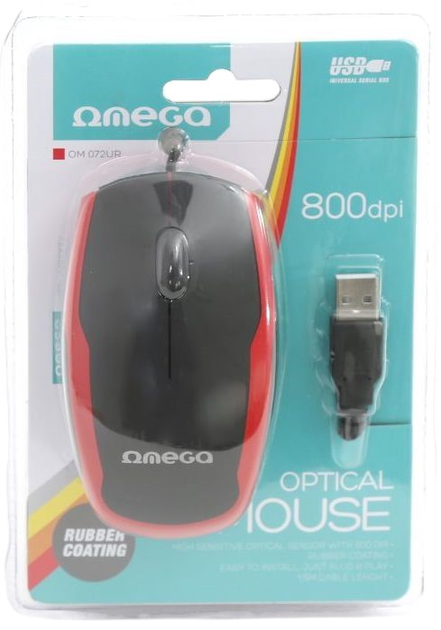 Миша Omega OM-072 3D USB Black/Red (OM072UR) - зображення 5