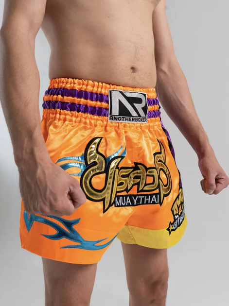 Тренувальні MMA шорти для тайського боксу, єдиноборств Sanda, UFC для спорту another boxer (помаранчевий, р. M(12-16 років)) - Фото 1 Тренувальні MMA шорти для тайського боксу, єдиноборств Sanda, UFC для спорту another boxer (помаранчевий, р. M(12-16 років)) - зображення 1