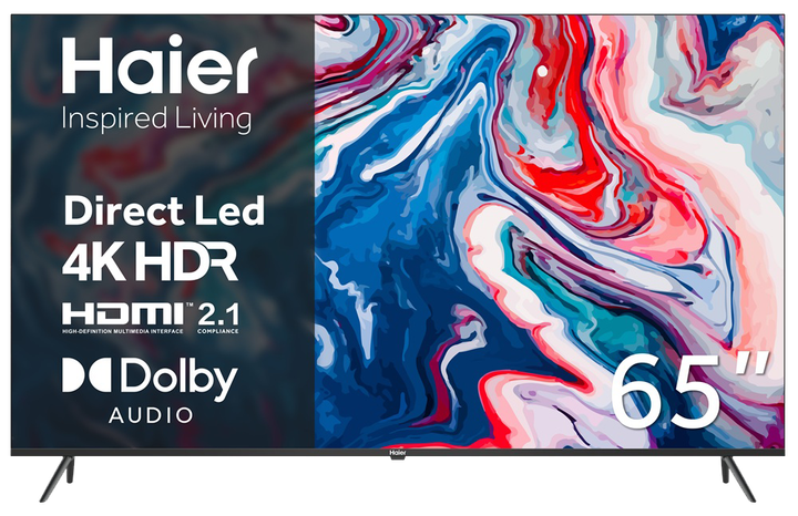Телевізор HAIER H65K801UG - Фото 1 Телевізор HAIER H65K801UG - изображение 1