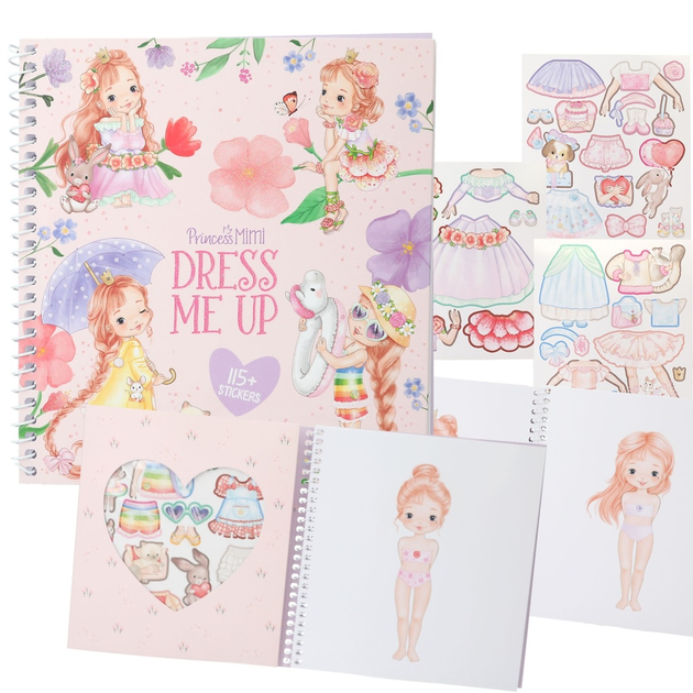 Zestaw kreatywny Depesche Dress Me Up z naklejkami Princess Mimi 13577A (4010070702465) - obraz 2