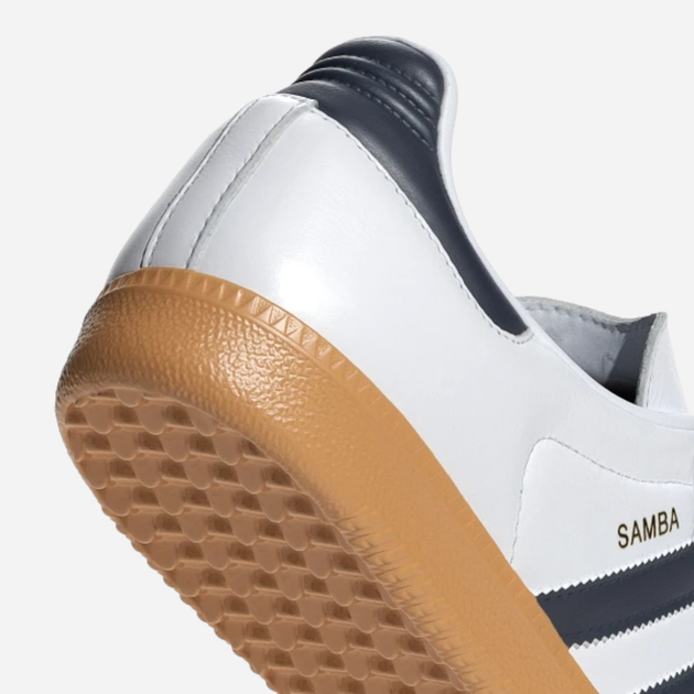 Чоловічі кеди низькі adidas Originals Samba OG IF3814 47.5 (12UK) Білий/Темно-синій (4066759174702) (955555906335391) - Уцінка - зображення 8