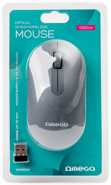 Mysz Omega OM260GR Wireless Grey - obraz 6