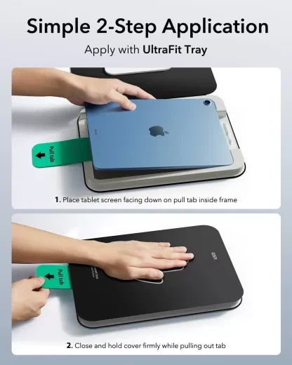 Защитное стекло с аппликатором ESR UltraFit Classic Screen Protector (2 шт.) для iPad 11" A16 (2025) | iPad 10.9" (2022) (1E11600102) - изображение 4