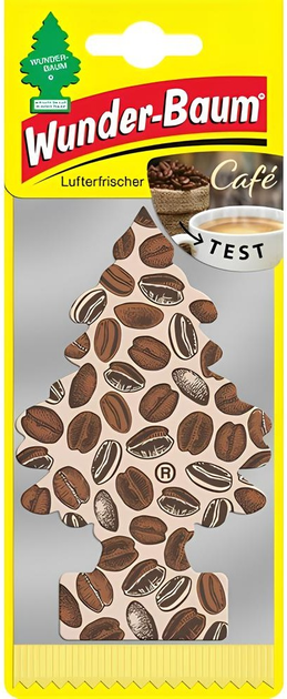 Ароматизатор для автомобіля Wunder-Baum Ялинка Cafe (7612720201044) - зображення 1