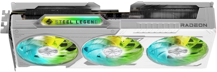 Відеокарта ASRock PCI-Ex Radeon RX 9060 XT Steel Legend 16 GB OC GDDR6 (128bit) (3320/20000) (HDMI, 2 x DisplayPort) (RX9060XT SL 16GO) - зображення 4