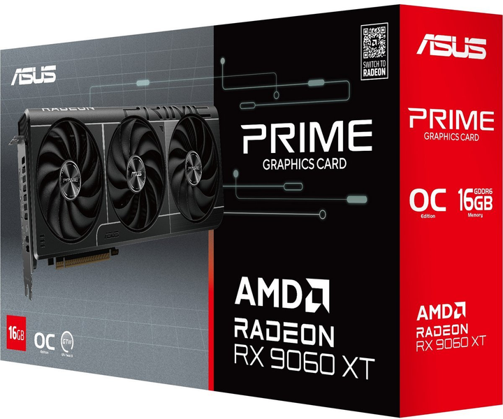 Відеокарта ASUS PCI-Ex Radeon RX 9060 XT Prime 16 GB OC GDDR6 (128bit) (3330/20000) (HDMI, 2 x DisplayPort) (90YV0LF1-M0NA00) - зображення 15
