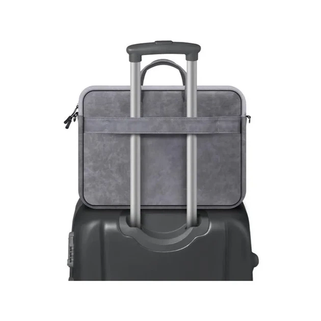 Сумка DEFENDER 26088 Solid 15.6" шкіра сірий - Фото 3 Сумка DEFENDER 26088 Solid 15.6" шкіра сірий - изображение 3