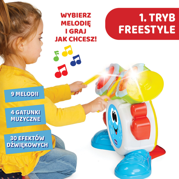 Interaktywna zabawka Chicco Perkusja dla dziecka (8058664114658) - obraz 11