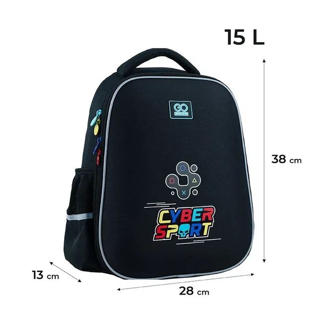 Рюкзак GoPack Education напівкаркасний GO24-165M-5 Cyber Sport - Фото 2 Рюкзак GoPack Education напівкаркасний GO24-165M-5 Cyber Sport - зображення 2