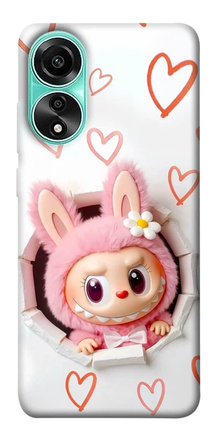 Чехол Labubu paper для Oppo A78 4G - Фото 1 Чехол Labubu paper для Oppo A78 4G - изображение 1