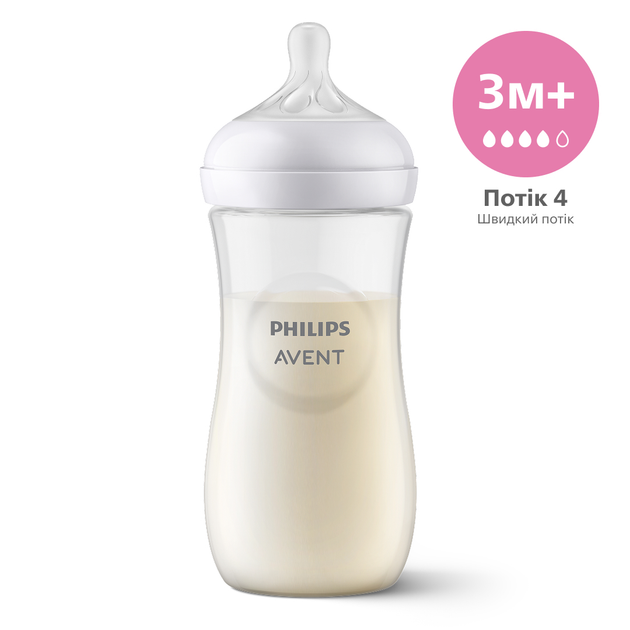 Пляшечка для годування Philips AVENT Natural Природний потік 330 мл (SCY906/01) - зображення 2