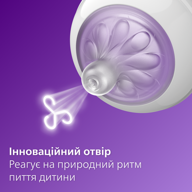 Скляна пляшечка для годування Philips AVENT Natural Природний потік 120 мл (SCY930/01) - зображення 3