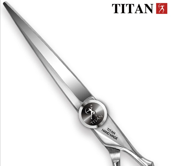 Професійні перукарські ножиці TITAN для стрижки волосся Japan440 сталь 6 дюймів - зображення 4