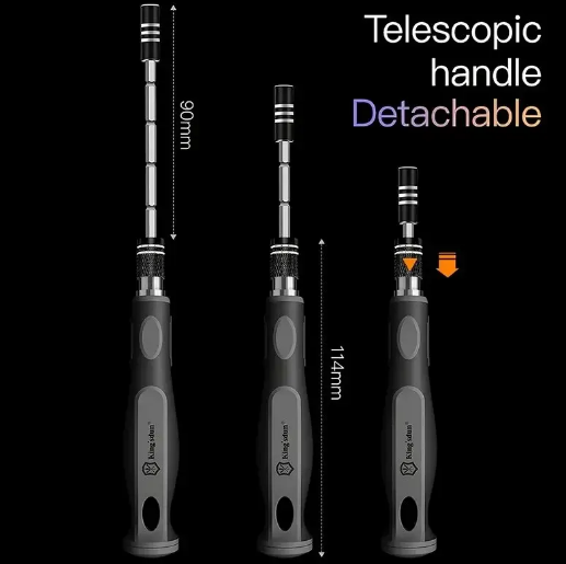 Викрутка Precision Screwdriver Set з набором прецизійних біт 32 шт для ремонту ПК ноутбуків Grey - зображення 2