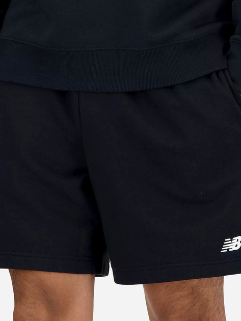 Spodenki dresowe męskie z kieszeniami New Balance Small Logo MS41520 S Czarne (197375394916) - obraz 4