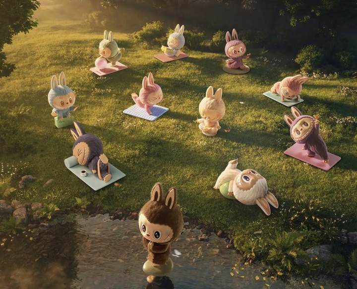 Фигурка Labubu Монстры Ленивая Йога Blind Box The Monsters