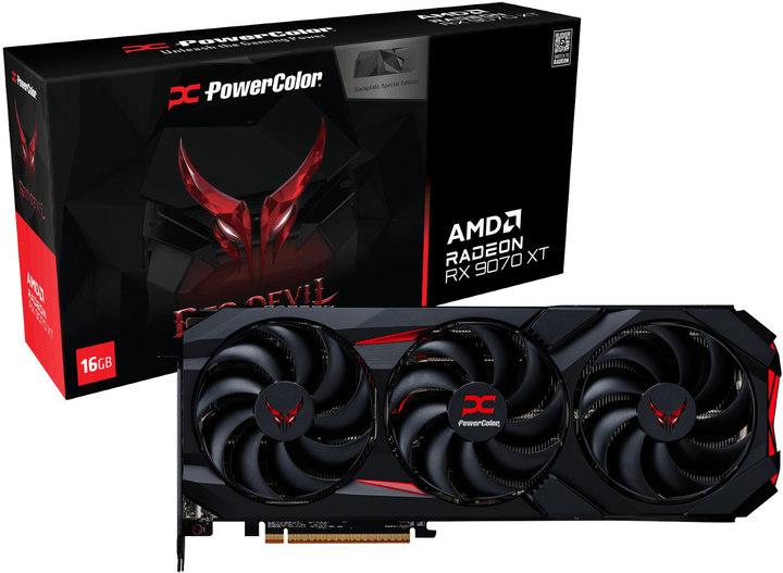 Karta graficzna Powercolor PCI-Ex Radeon RX 9070 XT Red Devil OC Edition 16GB GDDR6 (256bit) (3060/20000) (HDMI, 3 x DisplayPort) (RX9070XT 16G-E/OC/BP) - obraz 10
