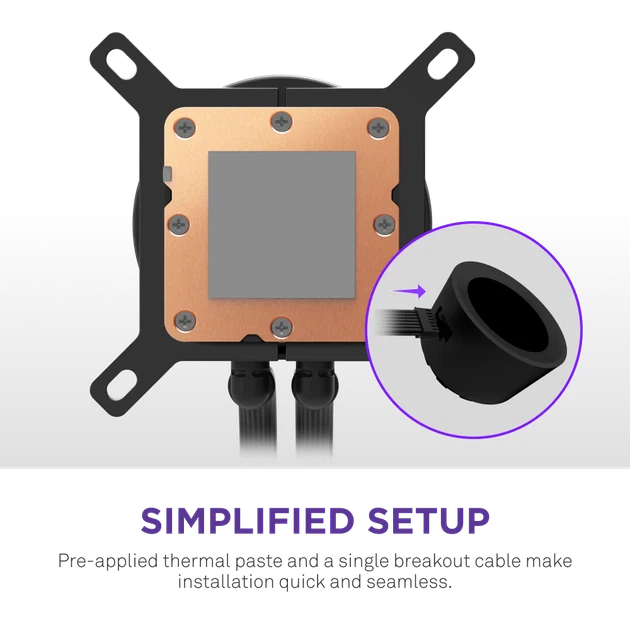 Система рідинного охолодження NZXT Kraken Plus RGB V2 360 мм AIO Liquid Cooler Black (RL-KR360-B2) - зображення 4