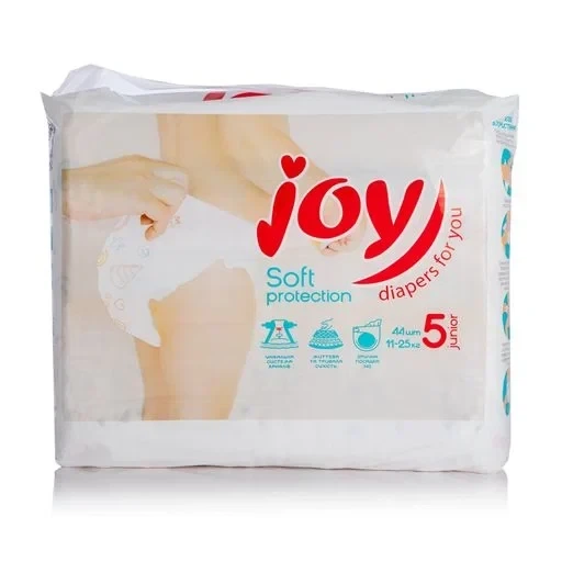 Підгузки Joy Soft Protection розмір 5 (11-25 кг), 44 шт - Фото 1 Підгузки Joy Soft Protection розмір 5 (11-25 кг), 44 шт - изображение 1
