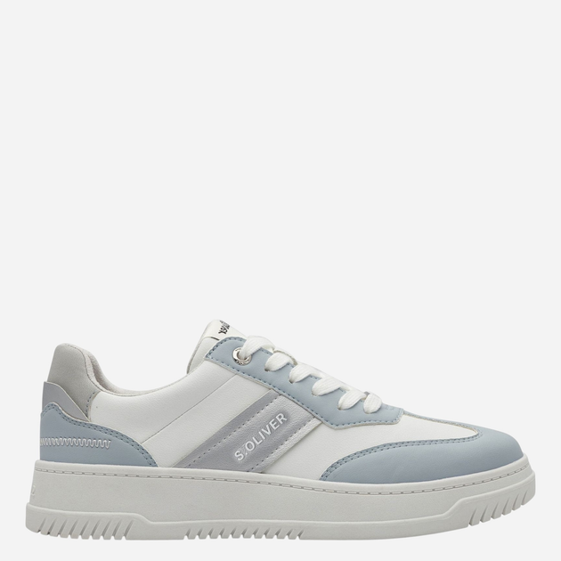 Sneakersy damskie na platformie s.Oliver OLI23623-43-830 38 Błękitne - obraz 1