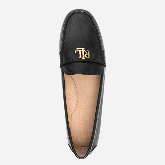 Mokasyny damskie skórzane Lauren Ralph Lauren lrl802925635001 36.5 (6.5US) Czarne (3616534484307) - obraz 4