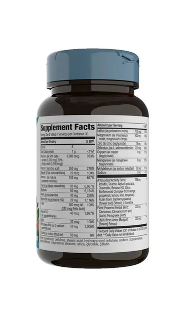 Мультивитамины без железа для диабетиков Diabetic Complete Multi-Vitamin Nature's Way 60 таблеток - изображение 2