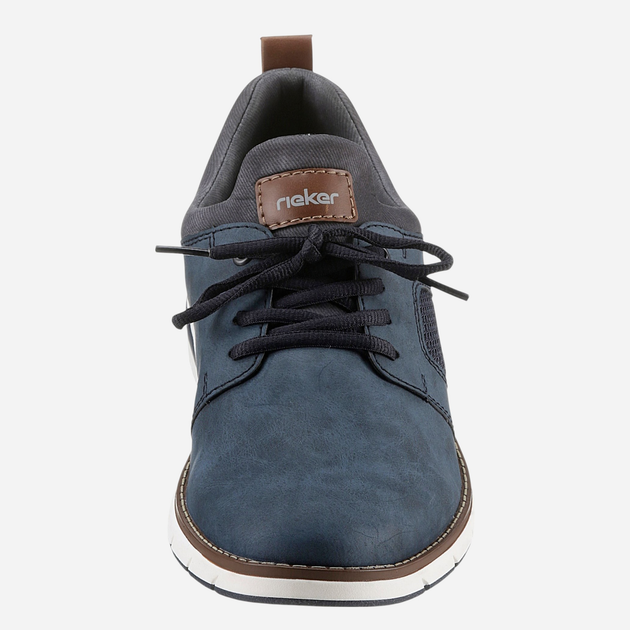 Sneakersy męskie do kostki RIEKER RIE11351-14 47 Niebieskie - obraz 3