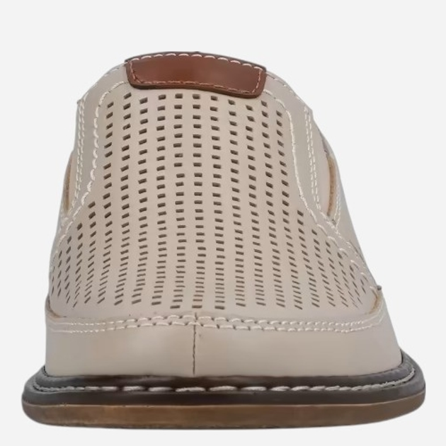 Loafersy męskie skórzane RIEKER RIE13459-60_CO 45 Beżowe (4060596764904) - obraz 5