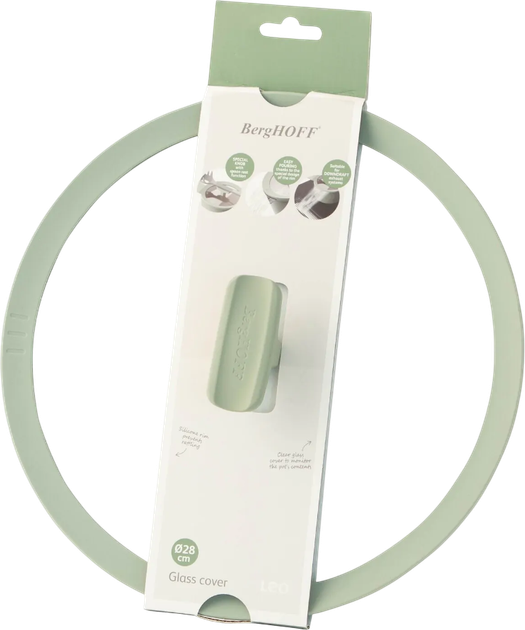 Pokrywa BergHOFF Leo Balance szklana zielona 28 cm (5413821363929) - obraz 2
