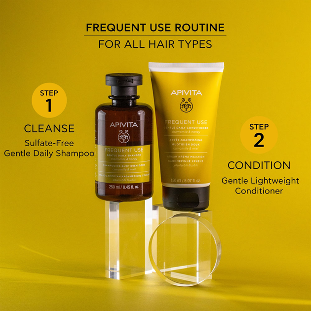 Odżywka do włosów Apivita Frequent Use Gentle Daily 150 ml (5201279097608 ) - obraz 4