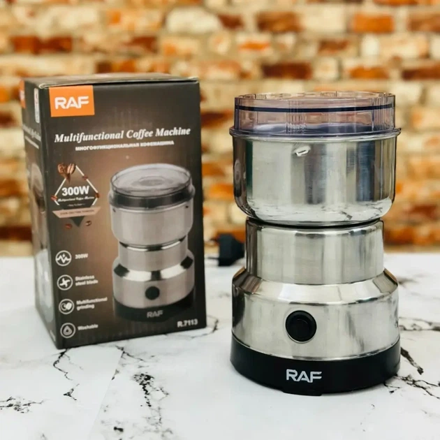 Кофемолка электрическая RAF R7113 220В 150Вт из нержавеющей стали - изображение 5