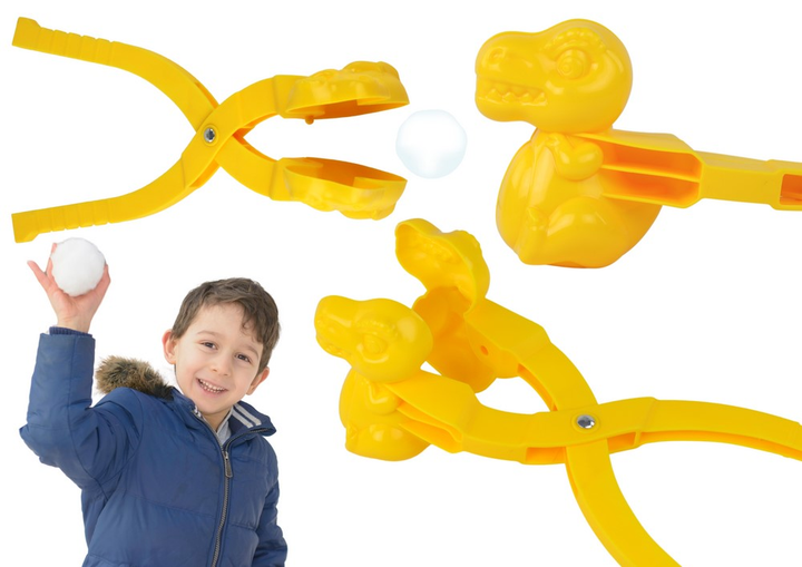 Сніжколіп для ліплення сніжок LEAN Toys Динозавр Жовтий (5905991007548) - зображення 5