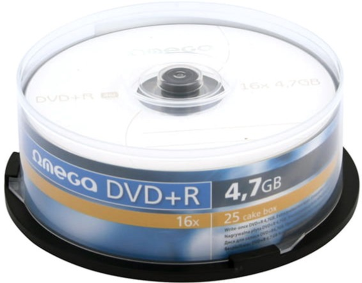 Dyski Omega DVD+R 4.7GB 16X 25 szt (OMD1625+) - obraz 1