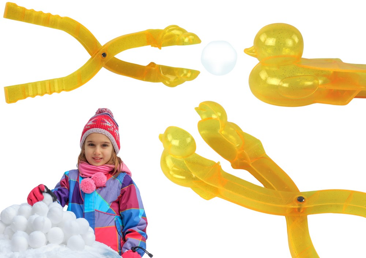 Maszynka do robienia śnieżek LEAN Toys Śnieżkomat Kaczka Żółta (5905991007517) - obraz 7