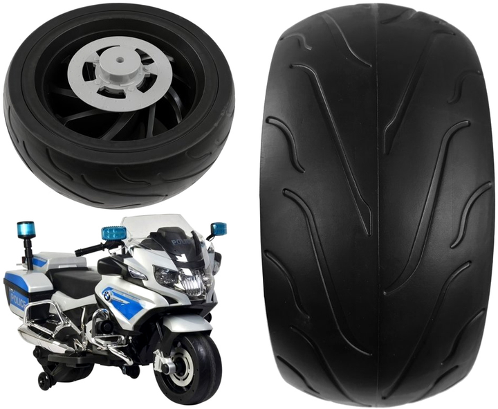 Заднє колесо LEAN Toys для акумуляторного мотоцикла BMW R1200 Black 7337 (5908275998723) - зображення 2