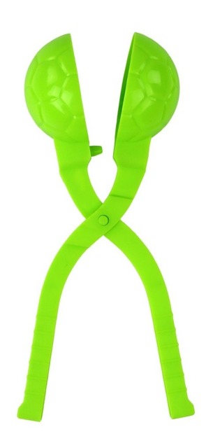 Maszynka do robienia śnieżek LEAN Toys Śnieżkomat Wzór Piłki Zielona (5905991004189) - obraz 1
