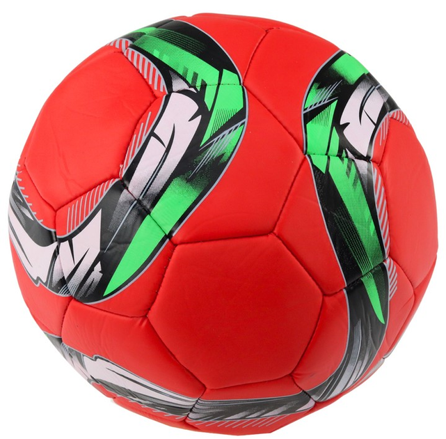 Piłka do piłki nożnej LEAN Toys Rozmiar 5 24 cm Czerwona (5905323213784) - obraz 1