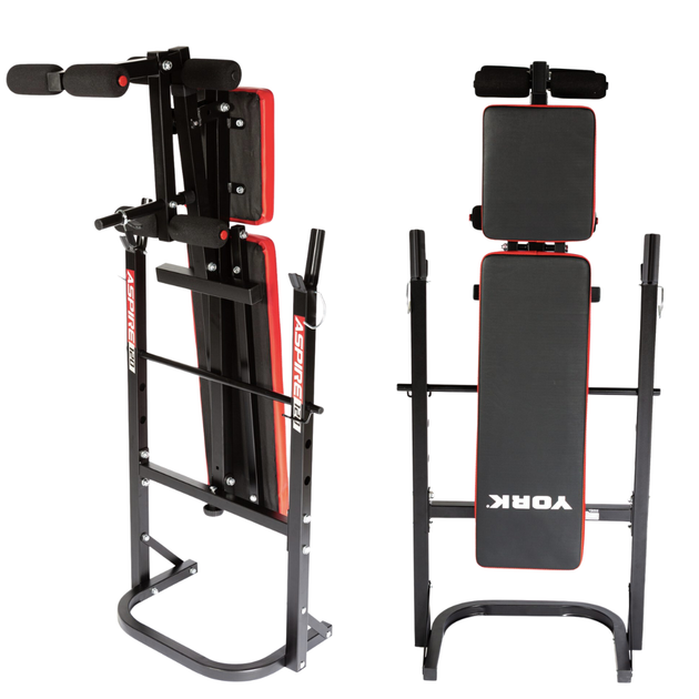 Скамья тренировочная York Fitness ASPIRE 120 складная со стойкой для штанги для дома - изображение 6
