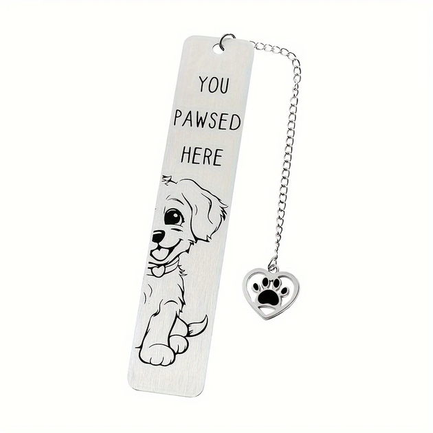 Закладка "YOU PAWSED HERE". Закладки для книг. Подарунок книголюбам - Фото 2 Закладка "YOU PAWSED HERE". Закладки для книг. Подарунок книголюбам - зображення 2