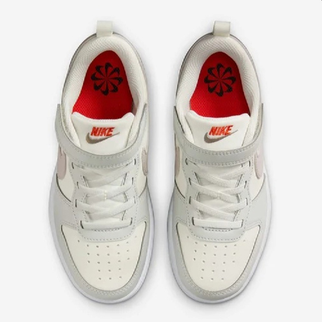 Дитячі кеди для хлопчика Nike Court Borough Low Recraft (Ps) DV5457-127 32 Sail/Photon Dust/Picante Red/College Grey (197863501437) - зображення 5