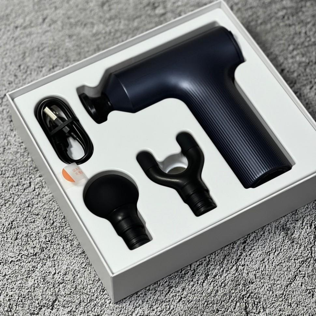 Перкусійний масажер для тіла MiJia Mini Fascia Gun 2, три рівні інтенсивності, до 3000 ударів на хвилину, Темно-Сірий (MJJMQ04YM) - зображення 8
