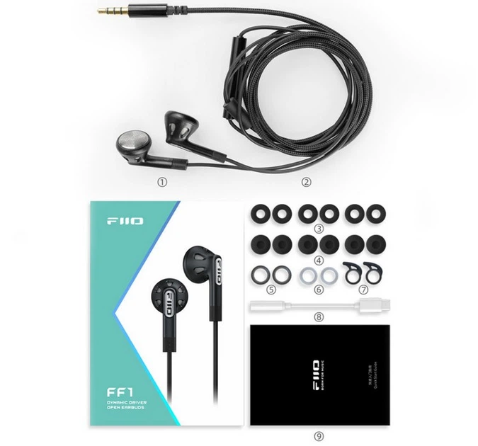 FiiO FF1 – Кришталева гармонія звуку: Відкриті Hi-Fi вкладиші з драйвером 14,2 мм - Фото 7 FiiO FF1 – Кришталева гармонія звуку: Відкриті Hi-Fi вкладиші з драйвером 14,2 мм - зображення 7