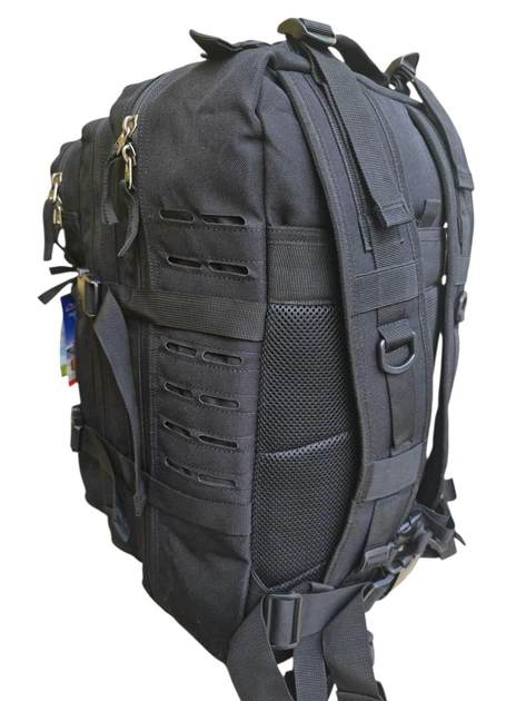 Рюкзак тактический штурмовой Over Earth мод 338 40 литров Cordura черный - изображение 4