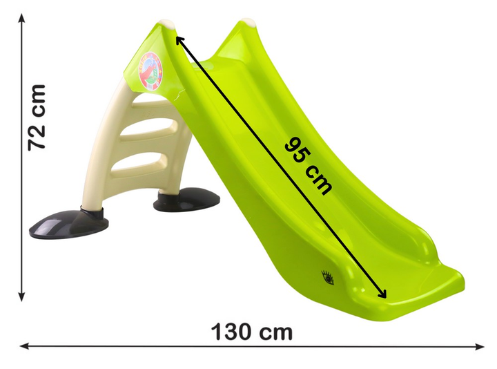 Zjeżdżalnia ogrodowa dla dzieci LEAN Toys 424 Limonkowa (5905991075707) - obraz 3