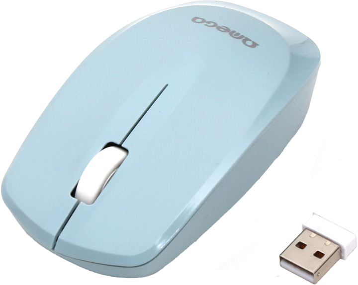 Миша Omega OM229 Wireless Light Blue (OM229LB) - зображення 2