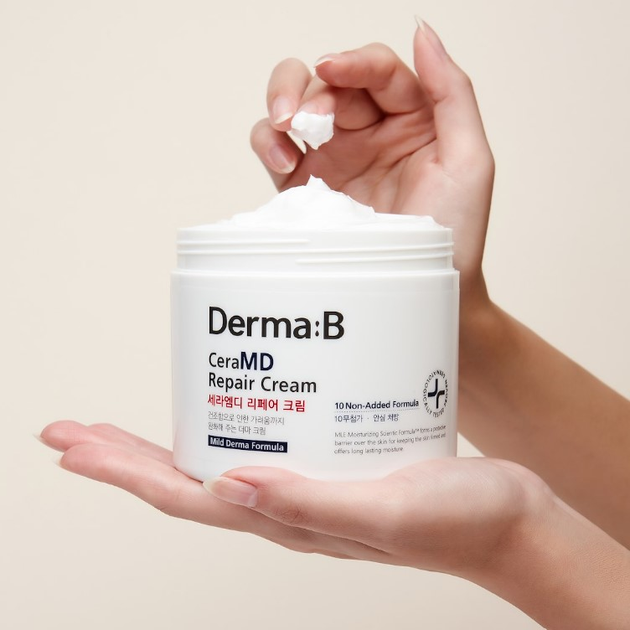 Крем для тіла Derma-B CeraMD Відновлювальний 430 мл (8809723781867) - зображення 2