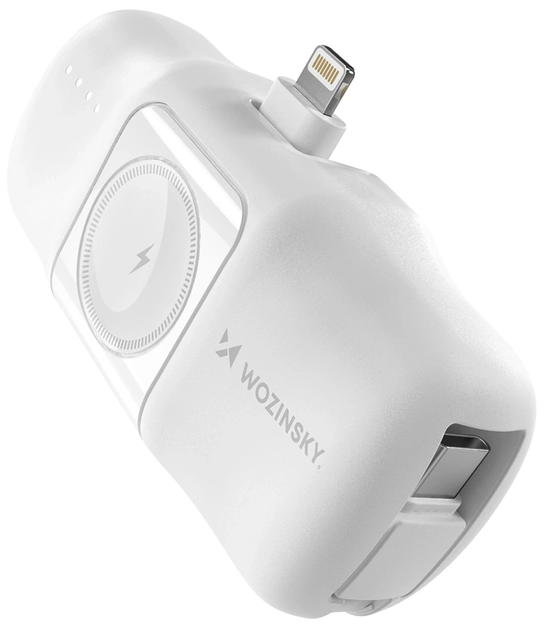Powerbank Wozinsky WF16-YLS 5000mAh 15W Lightning White (WF16-YLS_WHI) - зображення 1
