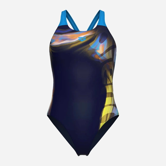 Купальник слитный женский Arena Dreamhline Swimsuit V Back 008328-760 36 Темно-синий (3468337558910) - изображение 6