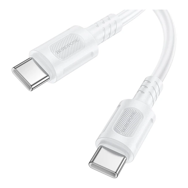 Кабель USB Borofone BX111, 60W, Type-C to Type-C, 1m, Белый - изображение 3