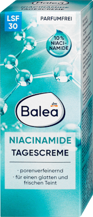 Дневной крем с ниацинамидами для очищения кожи Balea Niacinamide Tagescreme LSF30, 50 ml - изображение 3